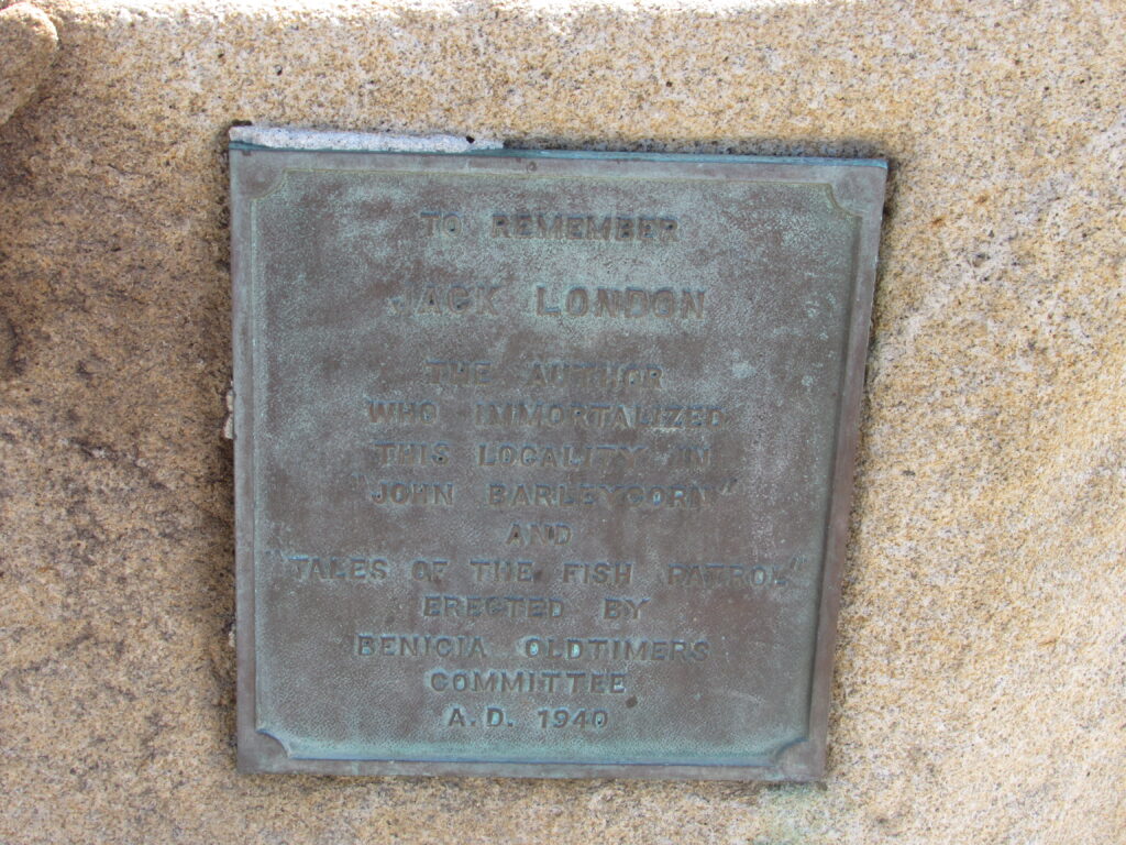 Jack London Monument on Benicia Waterfront